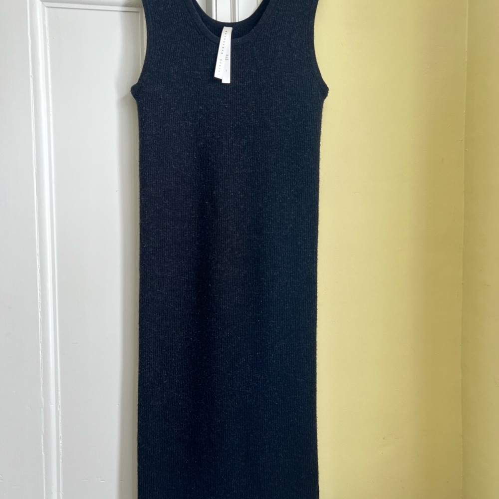Lauren Manoogian black melange rib wool alpaca tank dress 2, worn once